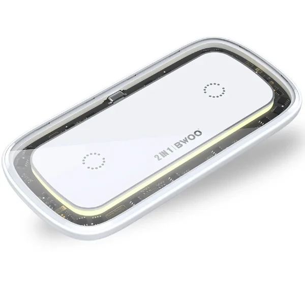 2-in-1 30W Transparent Wireless Charger With Night Light